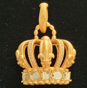 Lulu Avenue gold crown pendant